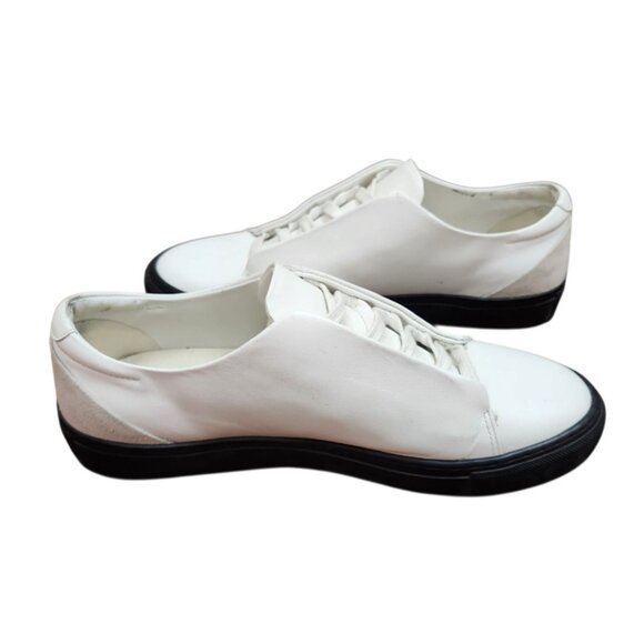 Diverge Mens Cust Leather White Gray Black V17 White Leather w/ Grey minimal low - Picture 10 of 12